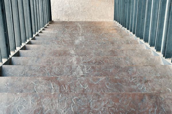 Concrete Stair Stamping in San Marcos